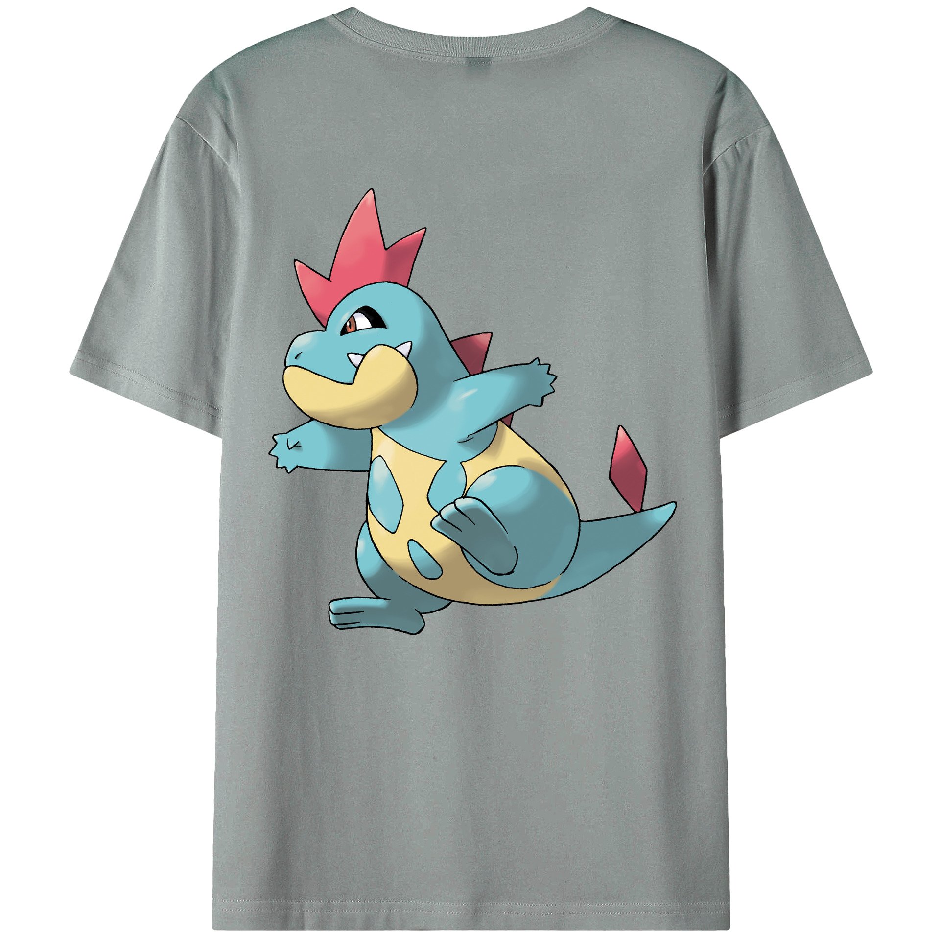（画像用） ポケットモンスター Pokémon 綿100％ メンズ半袖Tシャツ（バックプリント） 通気性